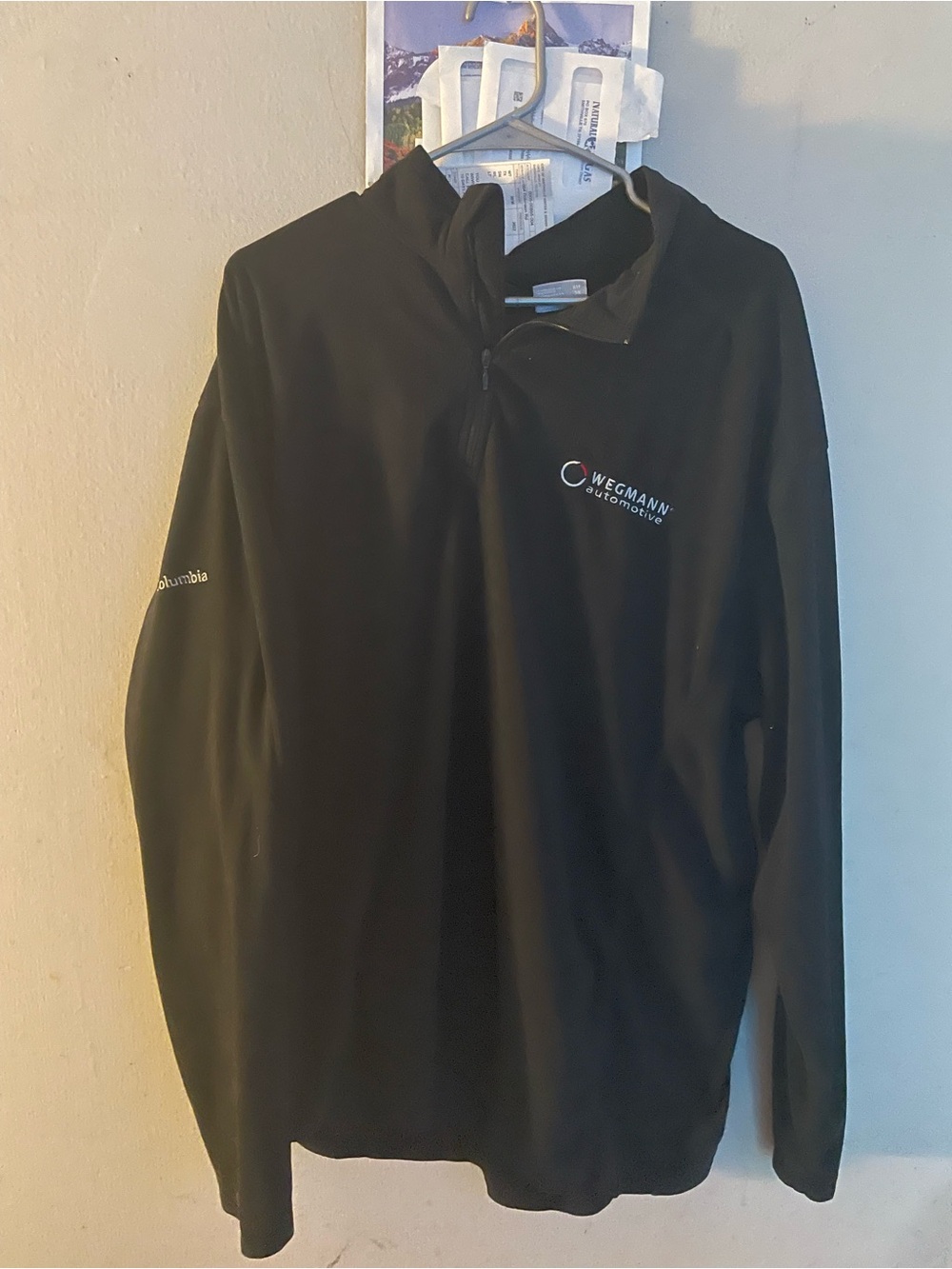 Columbia Black Lightweight Half-Zip Shirt Jacket